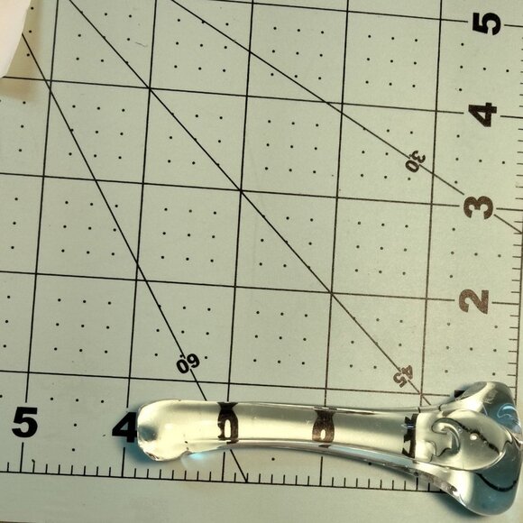 Clear Glass Spoon Rest Vintage - Picture 5 of 7